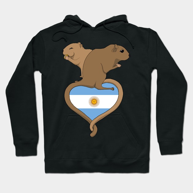 Gerbil Argentina (light) Hoodie by RampArt